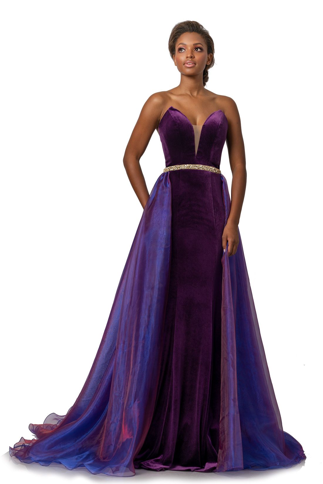Johnathan Kayne Size 10 Pageant Strapless Purple Floor Length Maxi on Queenly