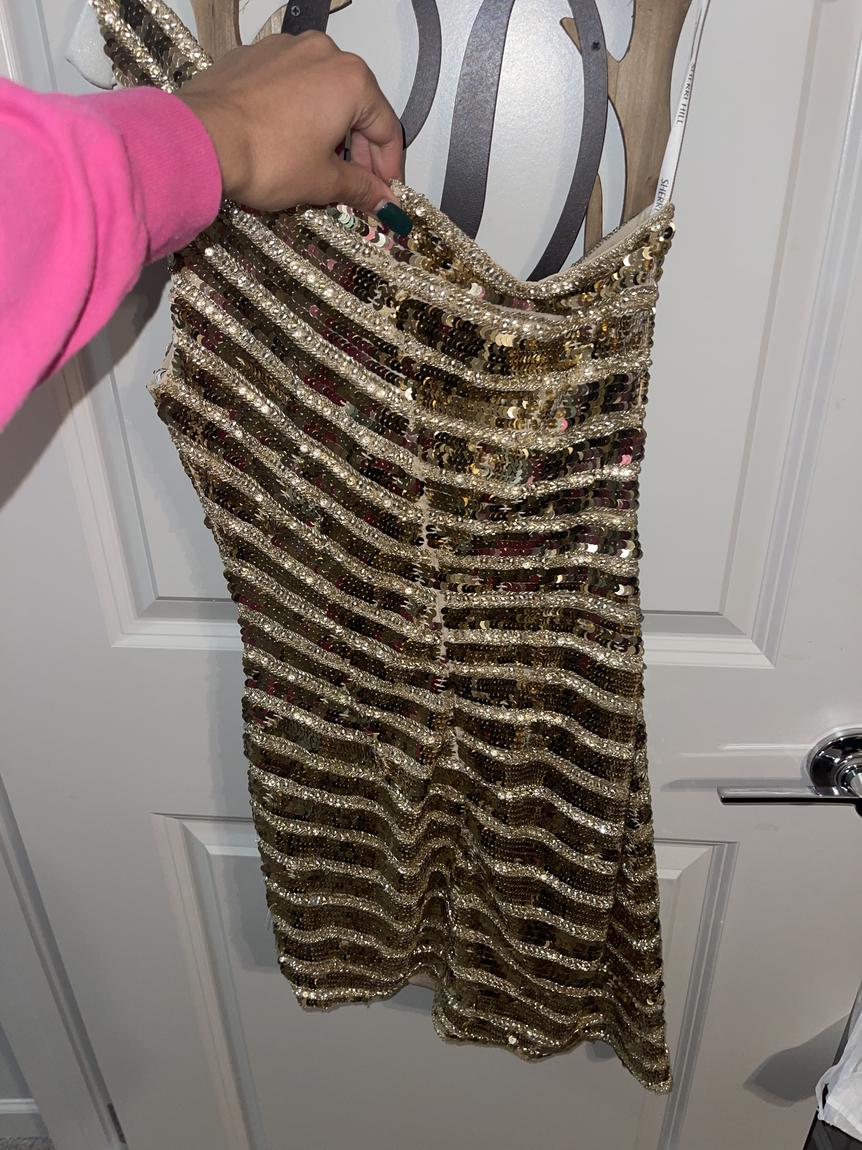 Sherri Hill Size 0 Homecoming Gold Cocktail Dress on Queenly