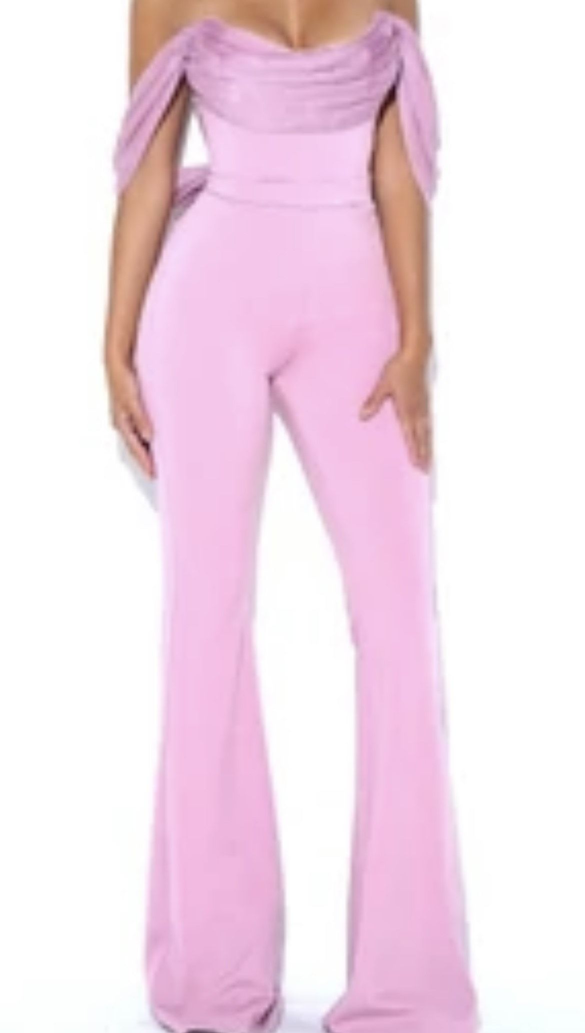 Size 0 Pink Formal Jumpsuit on Queenly