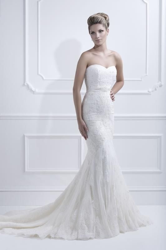 Style 11330 Ellis White Size 12 Plus Size Wedding Ivory Mermaid Dress on Queenly
