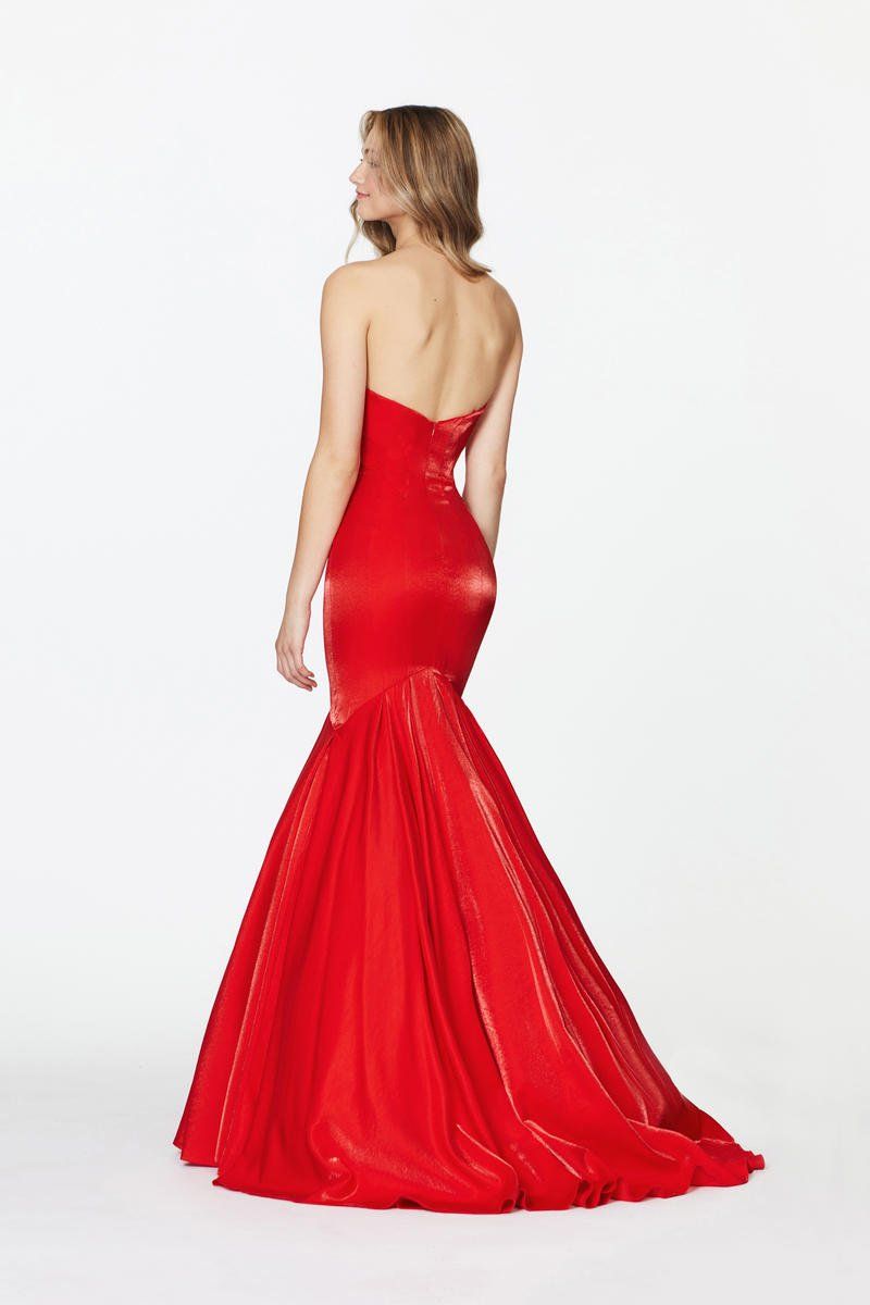 Style 20051 Angela and Alison Size 14 Prom Red Mermaid Dress on Queenly