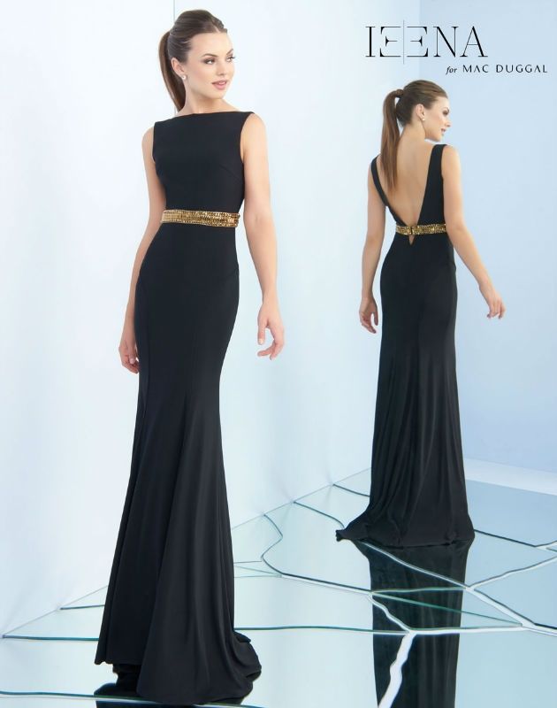 Style 25844I Mac Duggal Size 6 Prom Black Mermaid Dress on Queenly