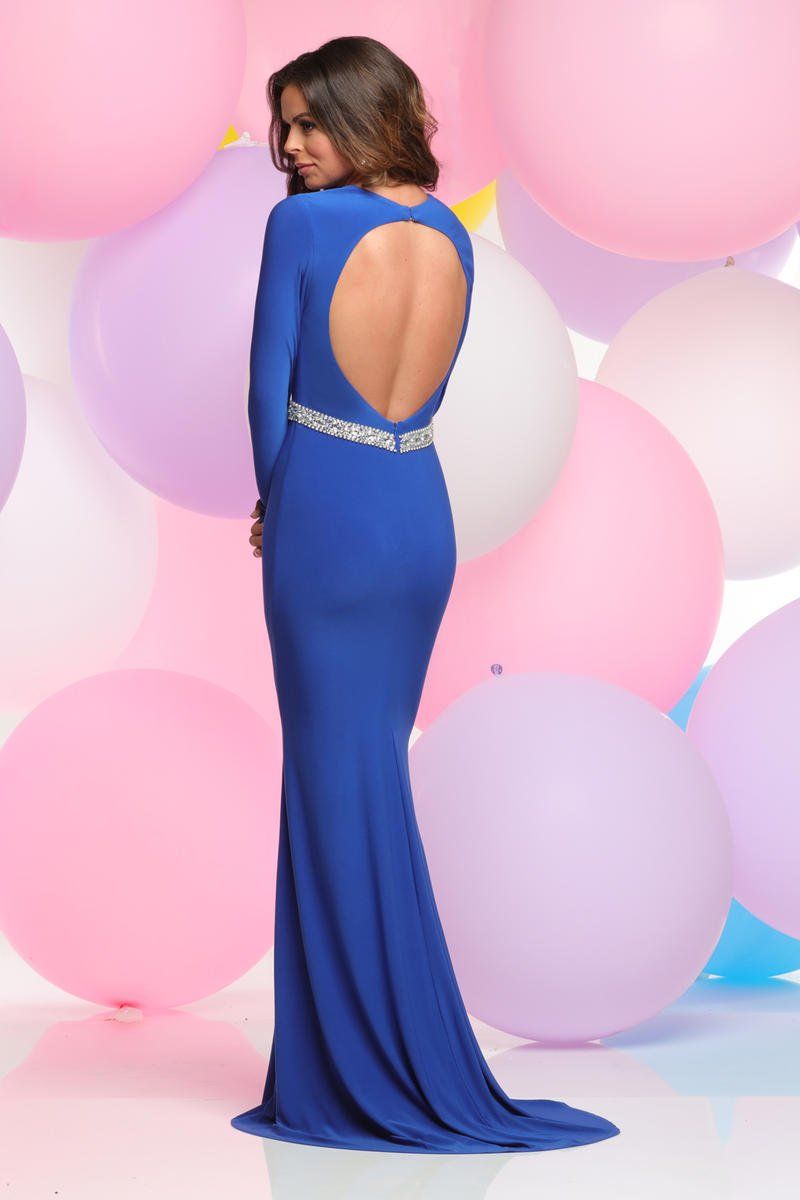 Style 30950 Impression Size 4 Prom Royal Blue Mermaid Dress on Queenly