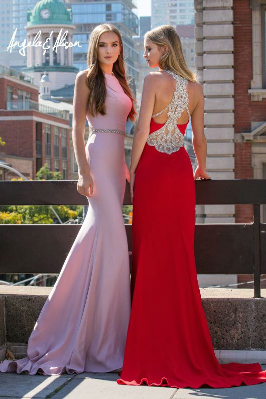 Style 81080 Angela and Alison Plus Size 20 Prom Sequined Light Pink Mermaid Dress on Queenly