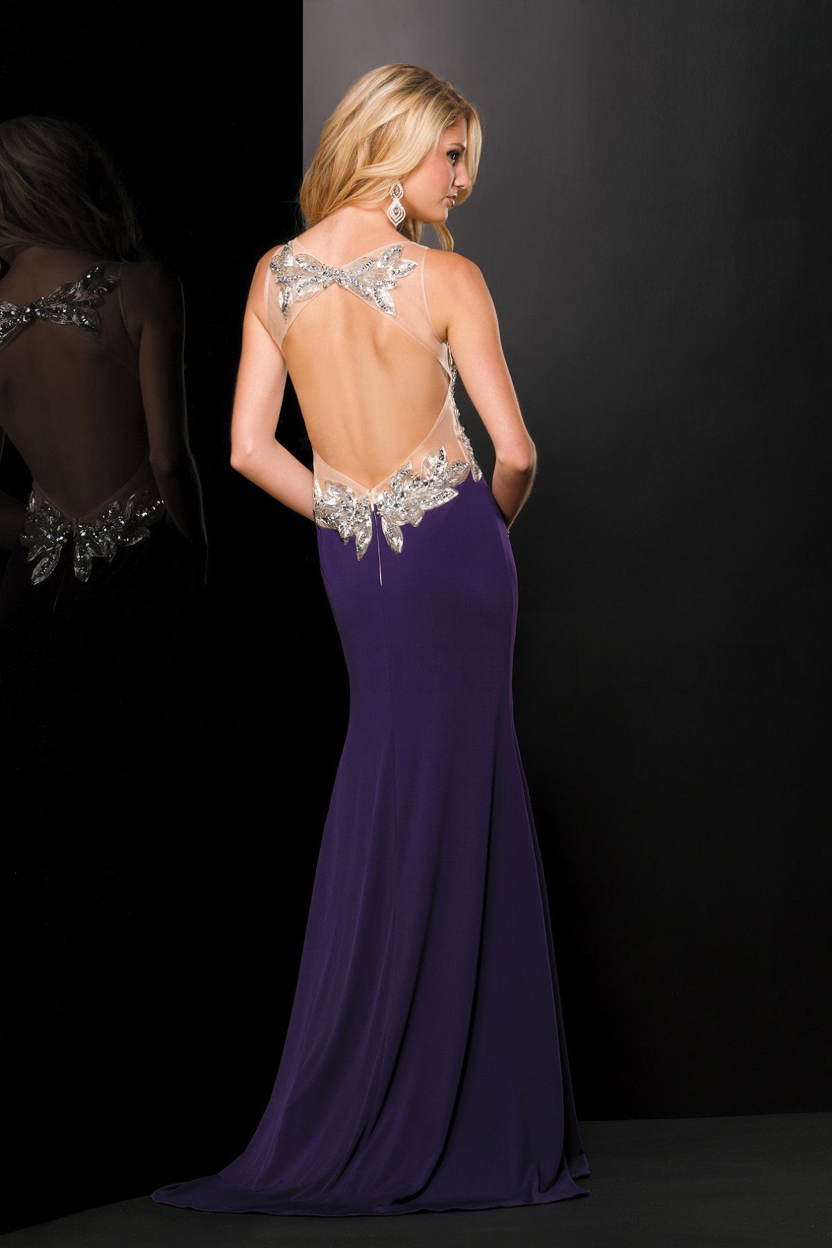 Style W177014 Jasmine Size 4 Prom Purple Mermaid Dress on Queenly