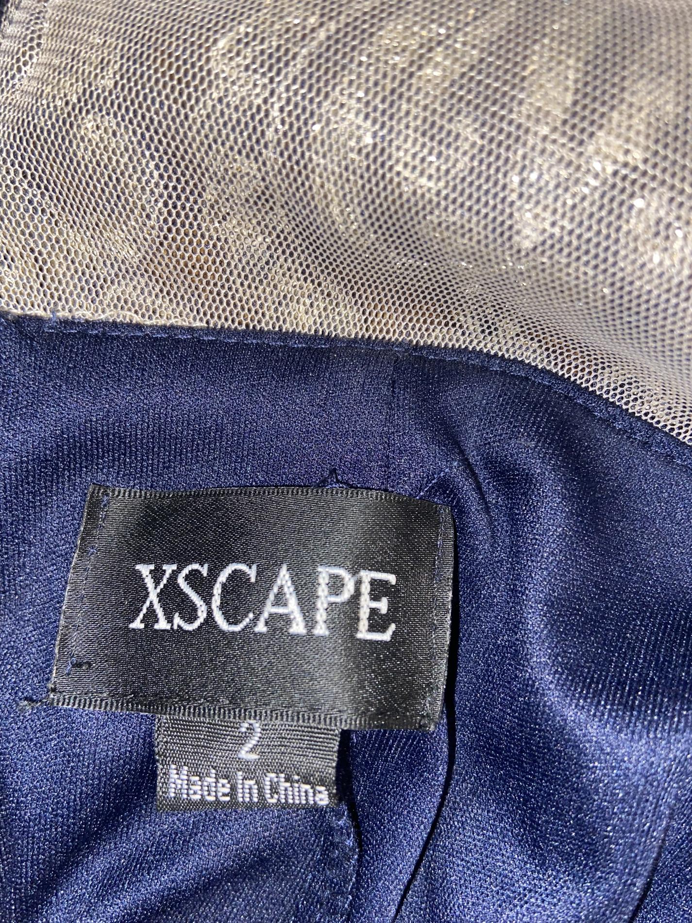 Xscape Size 2 Blue Mermaid Dress on Queenly