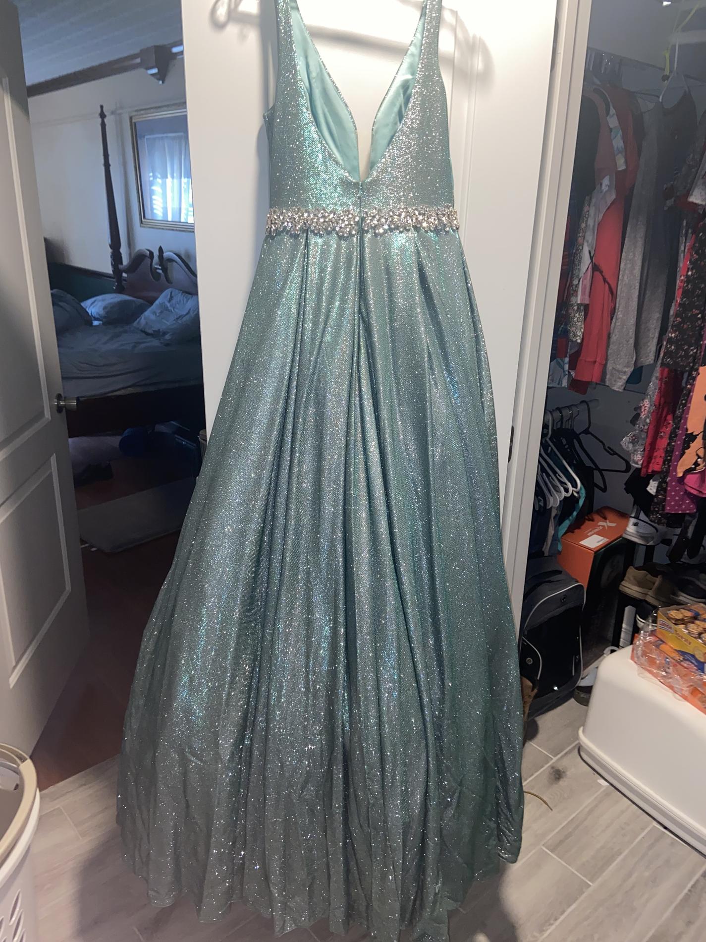 Coya Size 4 Prom Green Ball Gown on Queenly