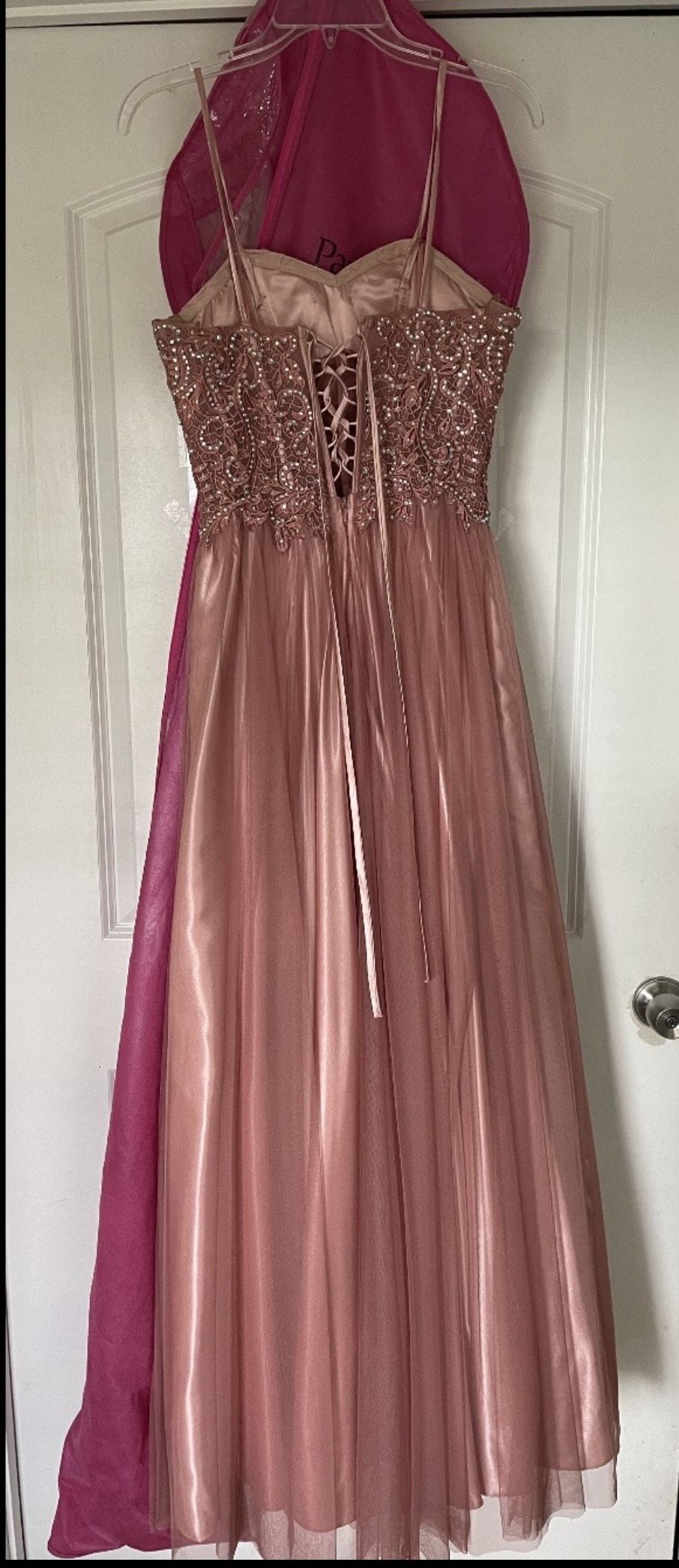 Blondie Nites Size 6 Prom Pink Dress With Train on Queenly