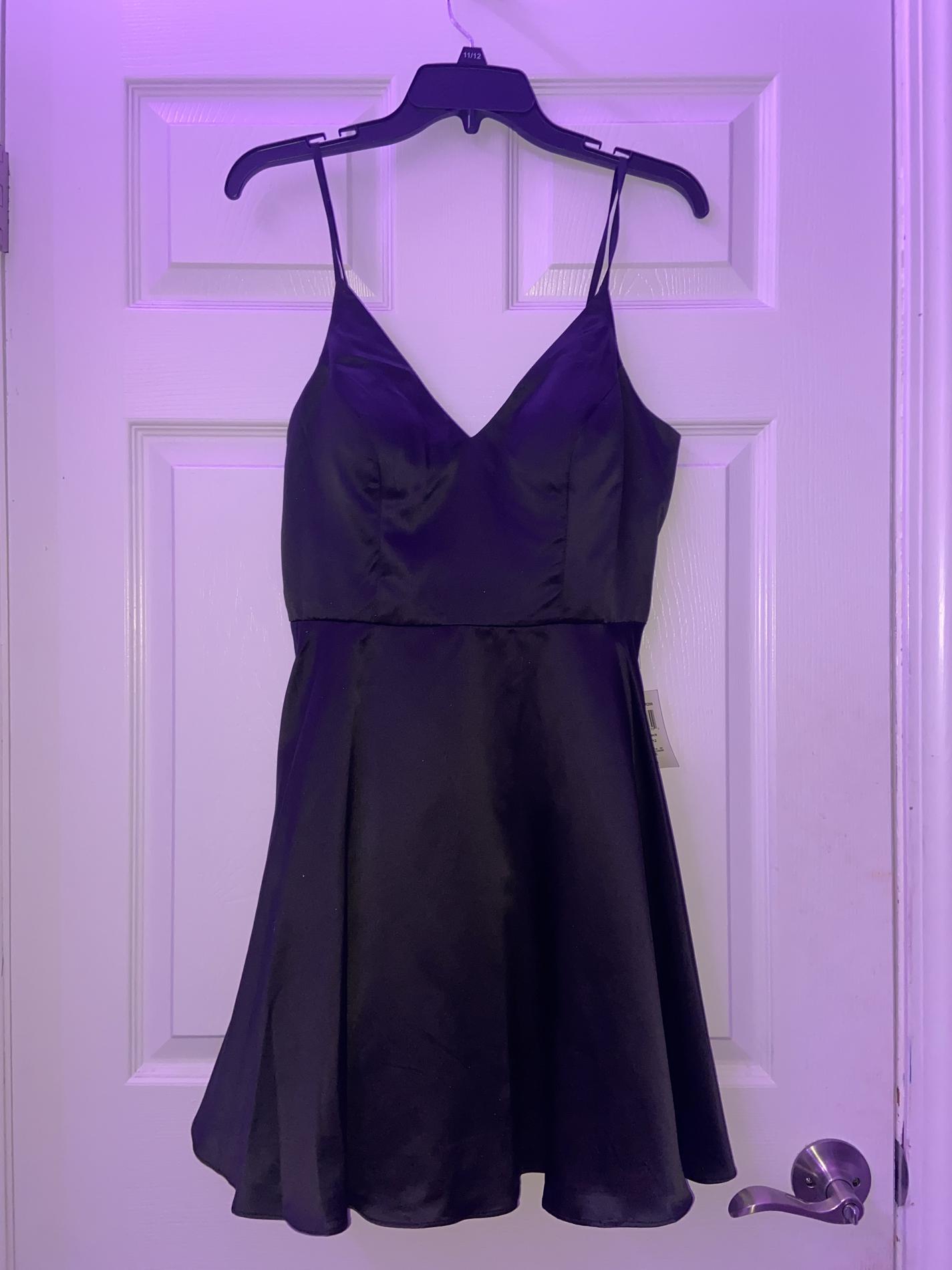 Size 12 Black A-line Dress on Queenly