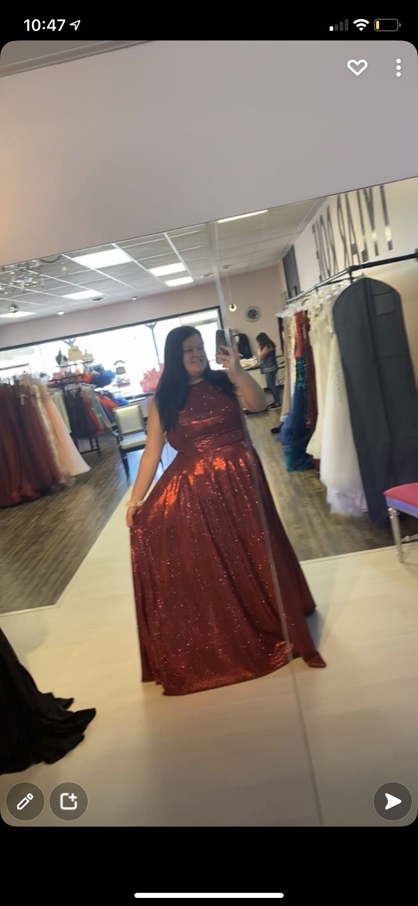 Plus Size 24 Red Floor Length Maxi on Queenly