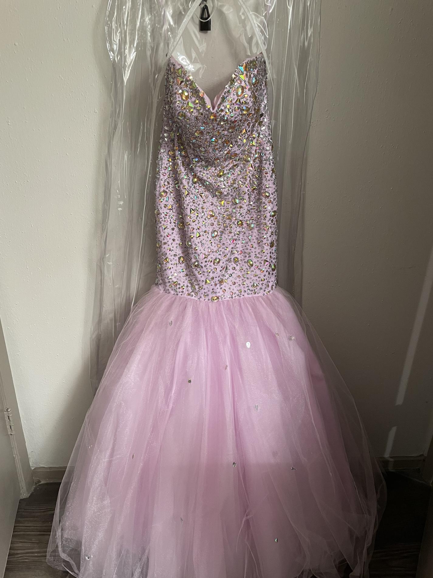 Size 4 Prom Sequined Multicolor Mermaid Dress on Queenly