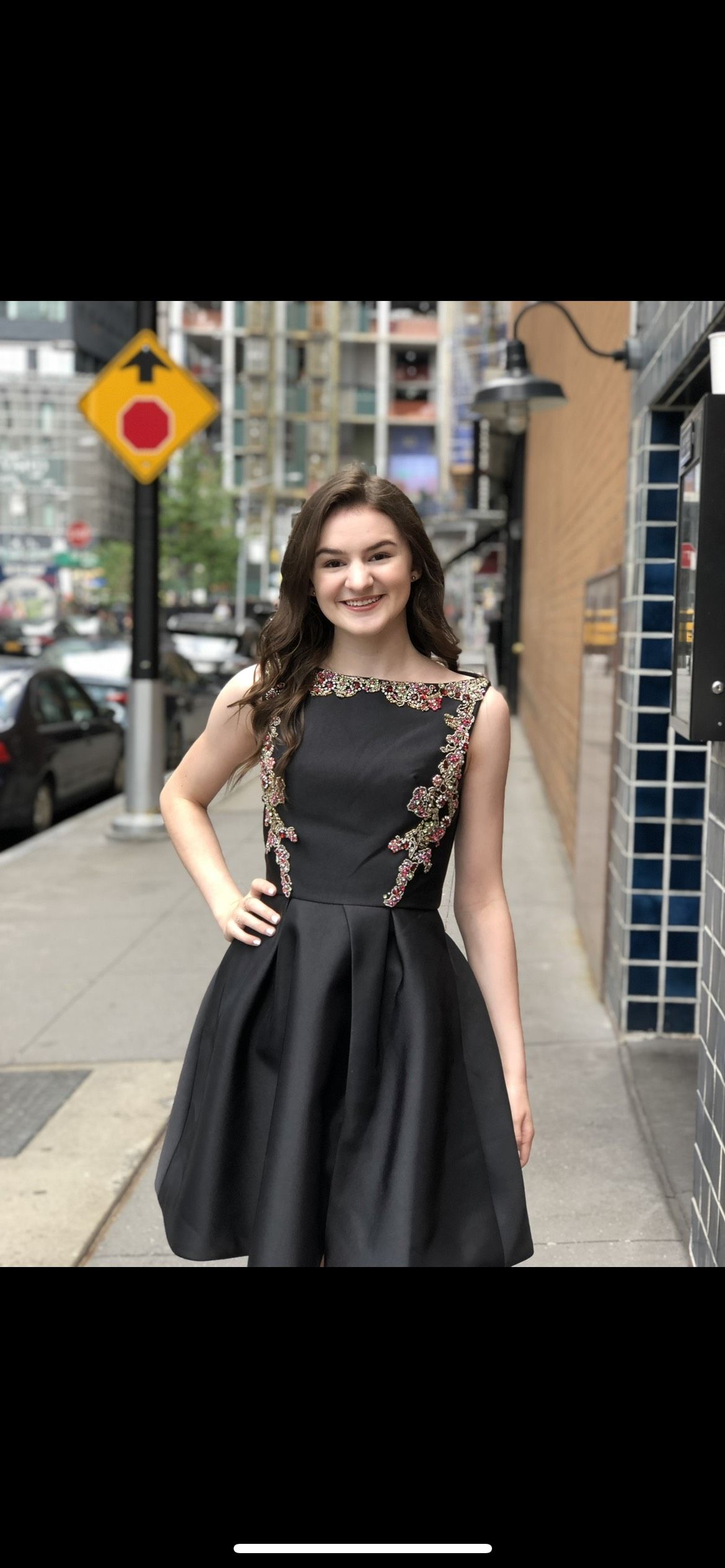 Size 0 Homecoming Black Cocktail Dress on Queenly