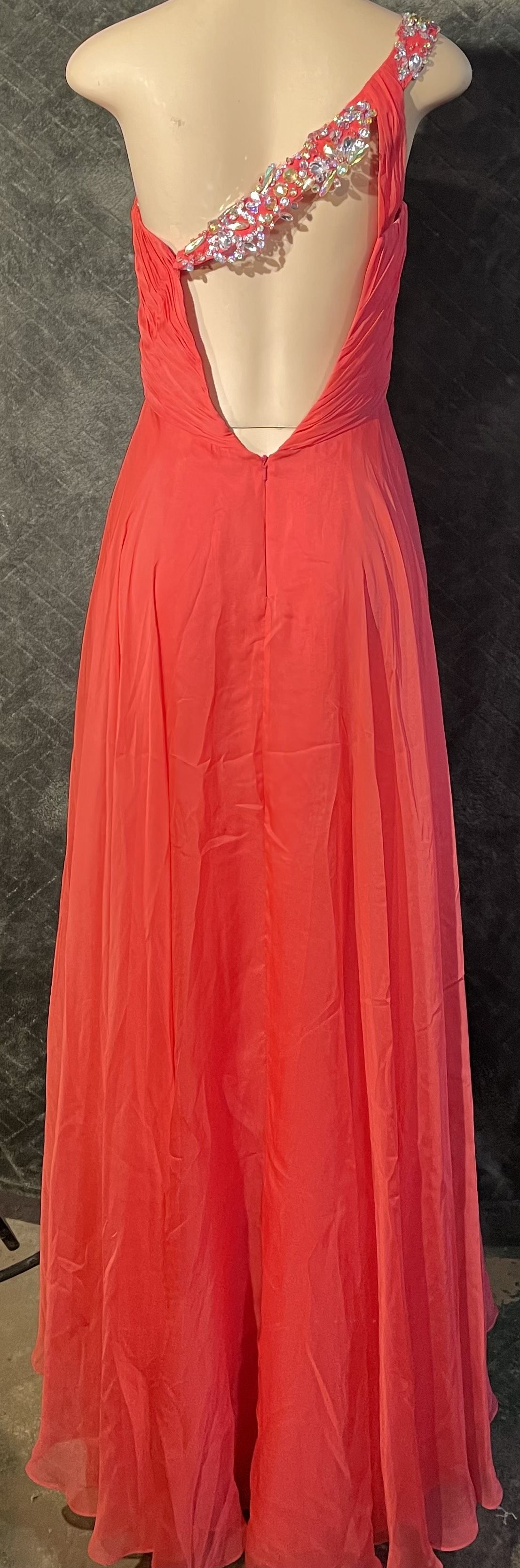 Princess Collection Orange Size 10 Sweetheart Straight Dress on Queenly