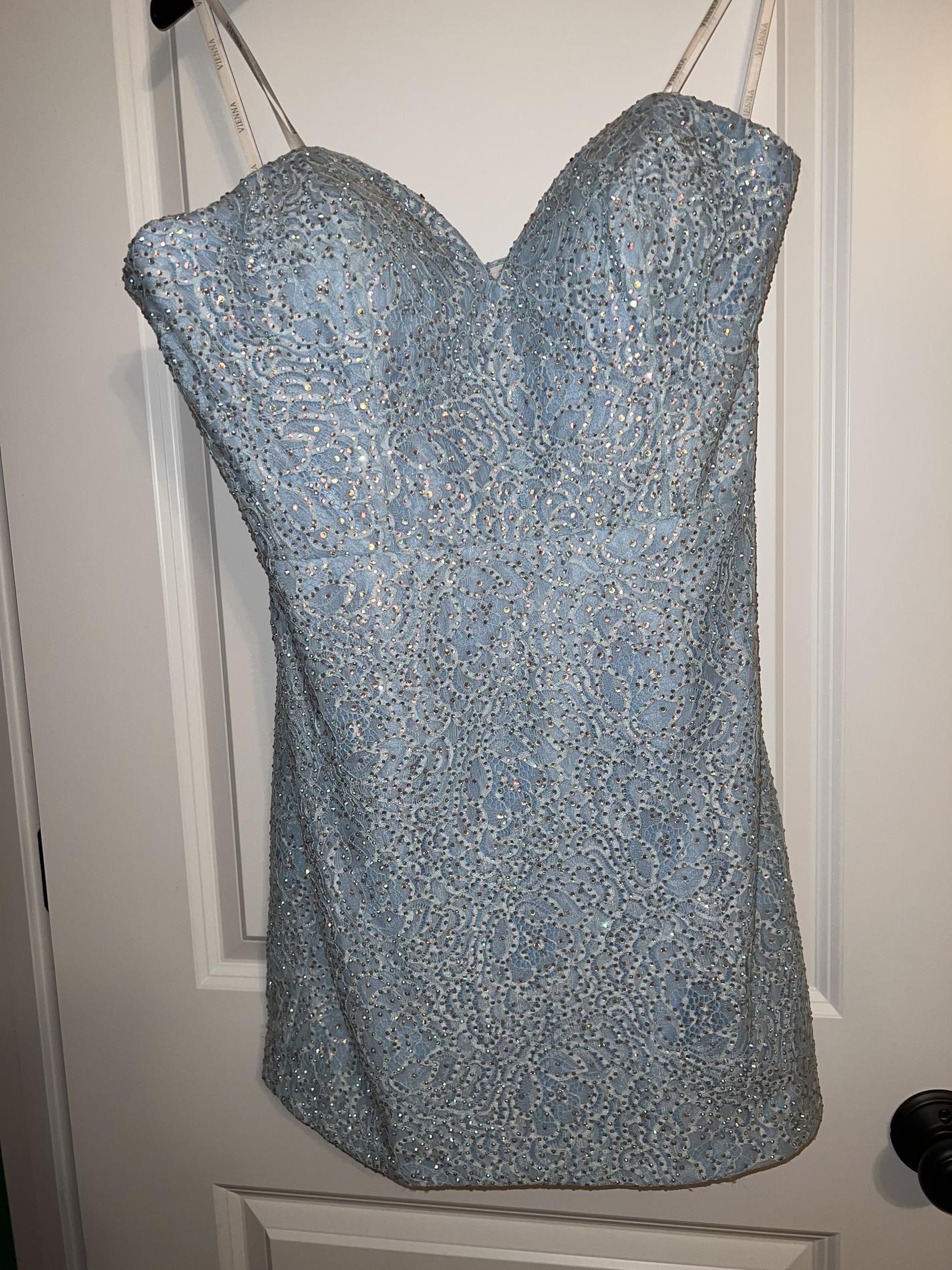 Vienna Size 14 Light Blue Cocktail Dress on Queenly