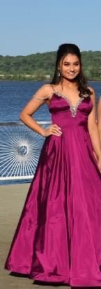Size 2 Prom Sequined Hot Pink Ball Gown on Queenly