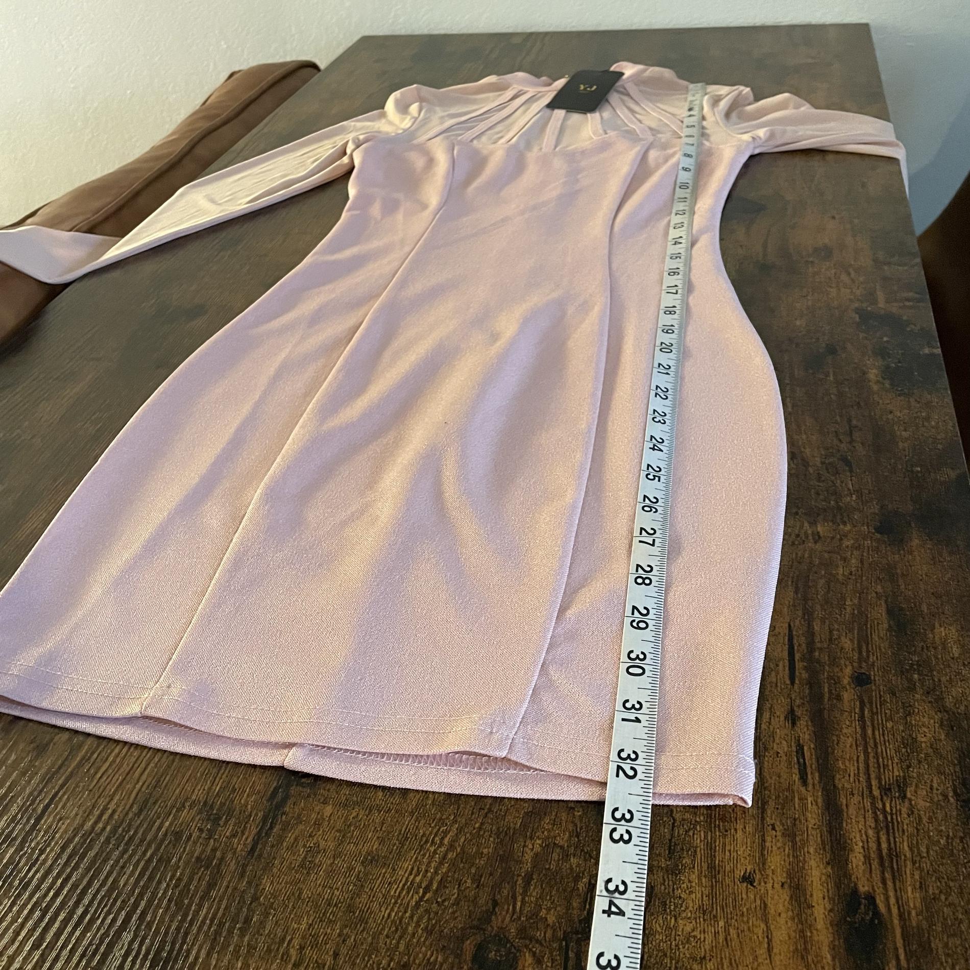 Size 4 Light Pink Floor Length Maxi on Queenly