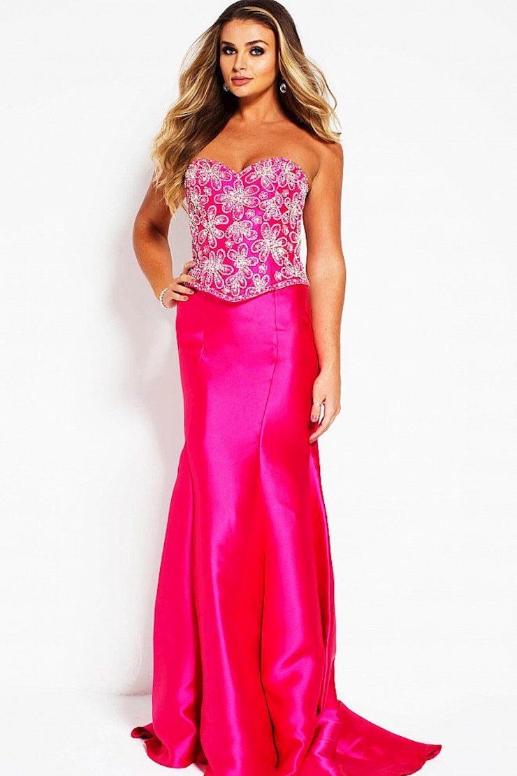 Style 94285 Jovani Pink Size 12 Mermaid Dress on Queenly