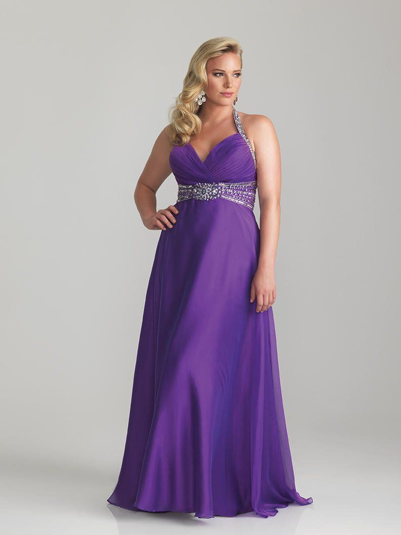 Style 6771w Night Moves Prom Collection Purple Size 22 A-line Dress on Queenly