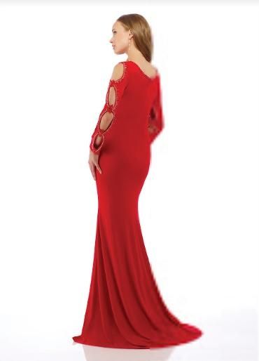 Style 1629 Nika Formals Red Size 8 Mermaid Dress on Queenly