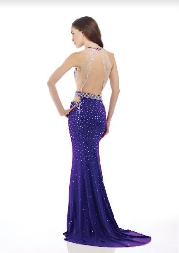Style 1634 Nika Formals Purple Size 4 Pageant Mermaid Dress on Queenly