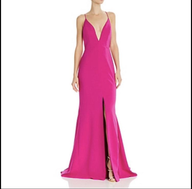 Aidan Maddox Size 12 Prom Hot Pink Mermaid Dress on Queenly