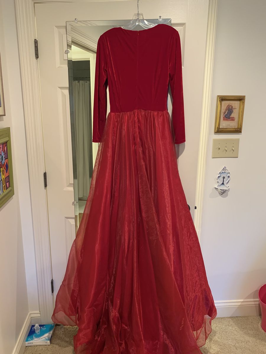 Johnathan Kayne Size 2 Red Ball Gown on Queenly