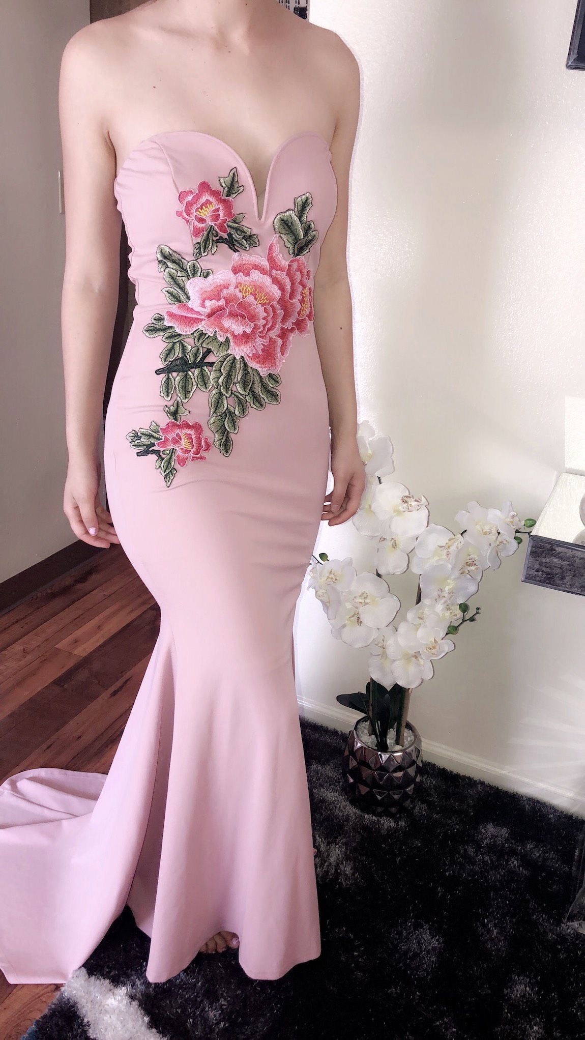 Size 6 Prom Strapless Light Pink Cocktail Dress on Queenly