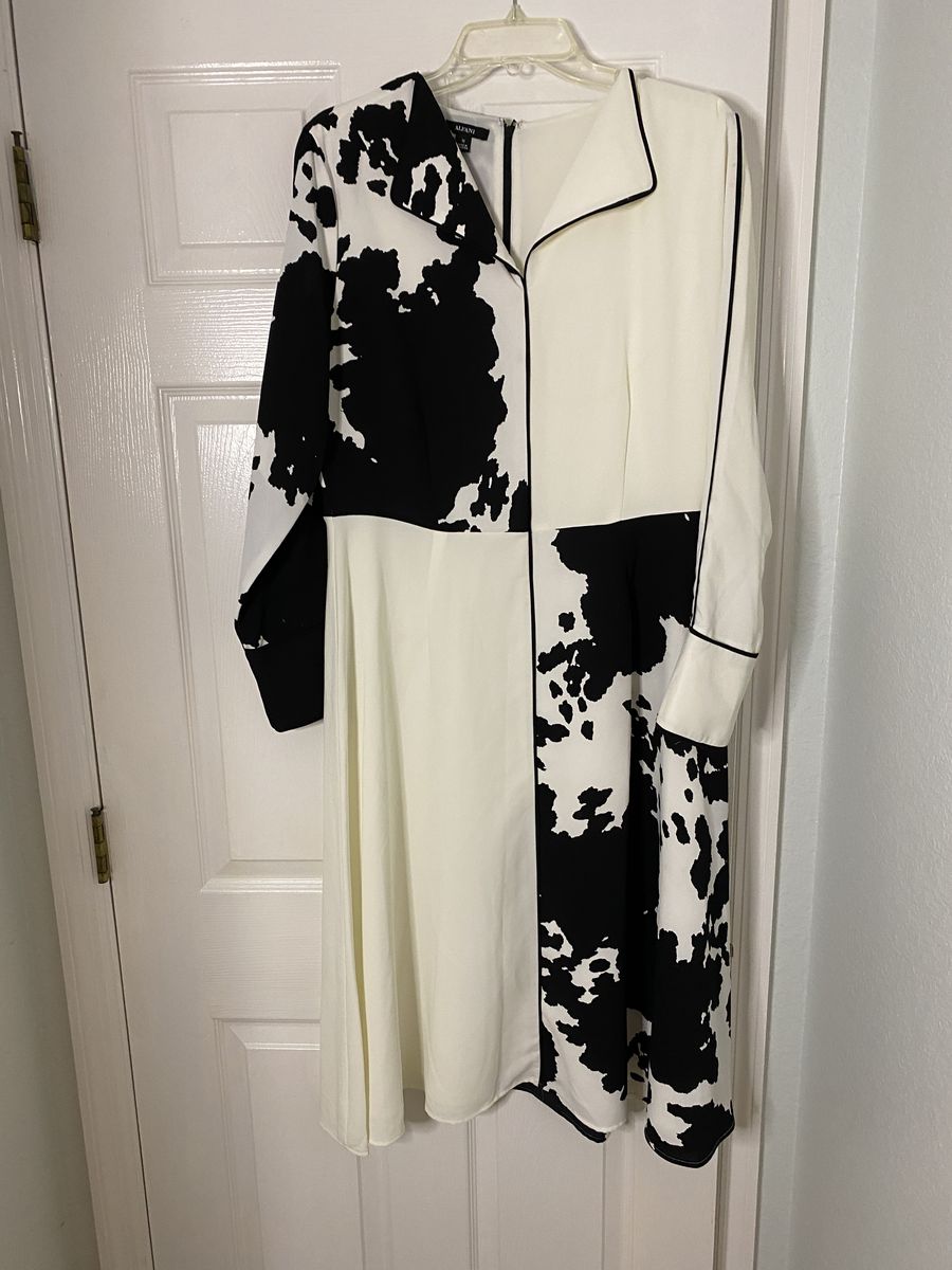 Alfani Size 12 White A-line Dress on Queenly