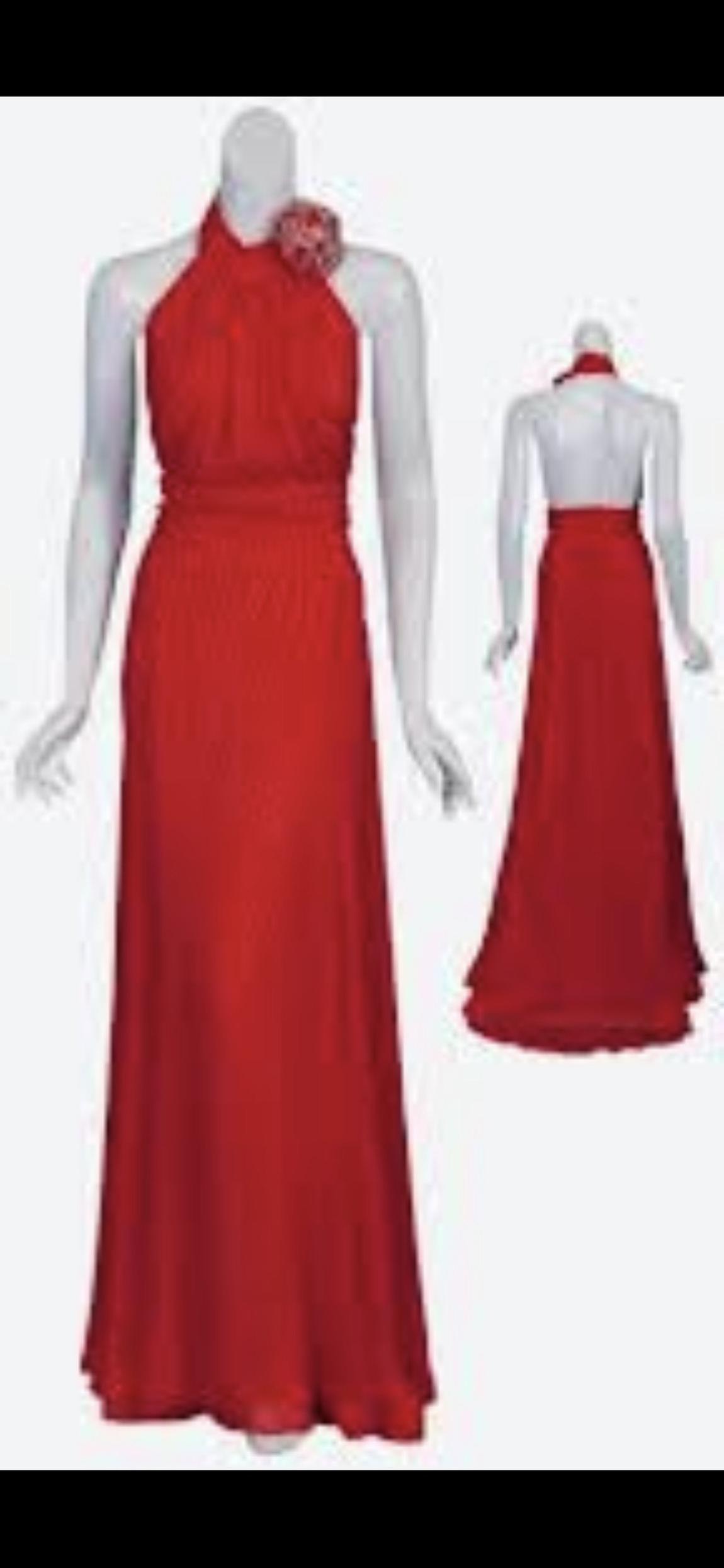 Escada Size 6 Red Ball Gown on Queenly