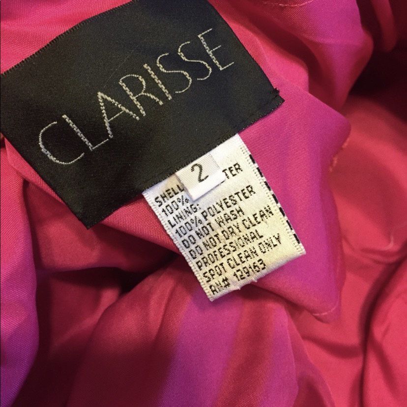Clarisse Size 2 Prom Strapless Sequined Pink Cocktail Dress on Queenly