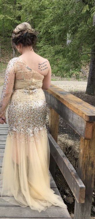 Size 6 Prom Nude Mermaid Dress on Queenly