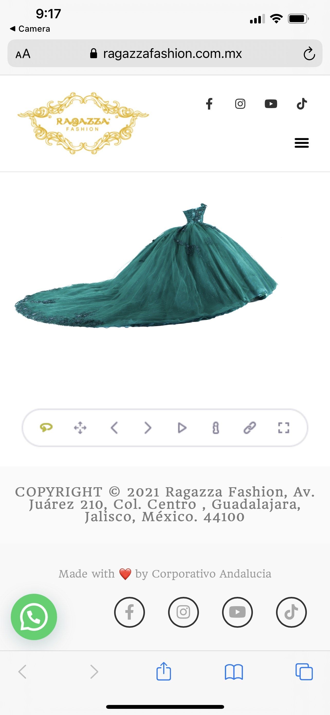 Ragazza Size 12 Emerald Green Ball Gown on Queenly