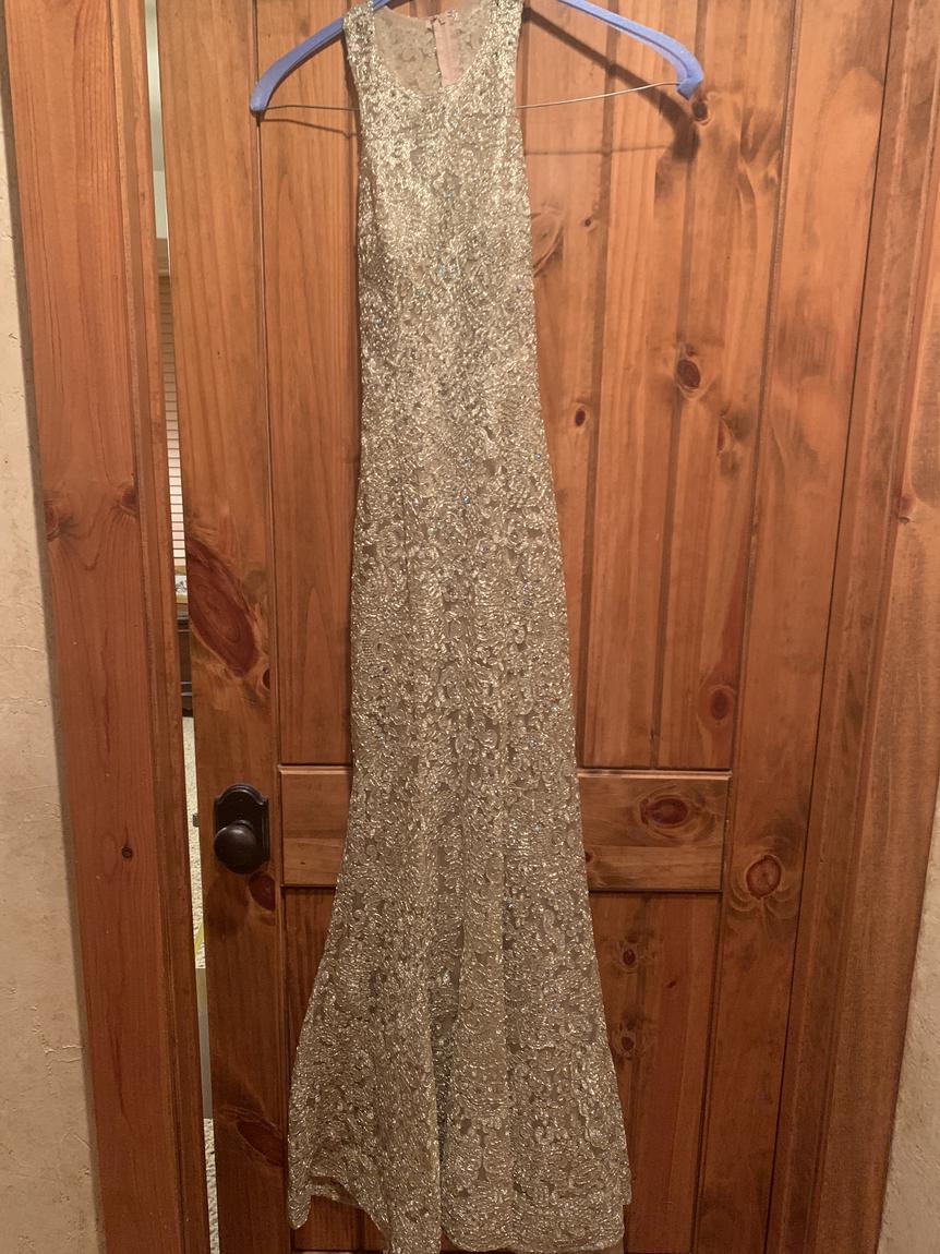 Size 0 Prom Gold Mermaid Dress on Queenly
