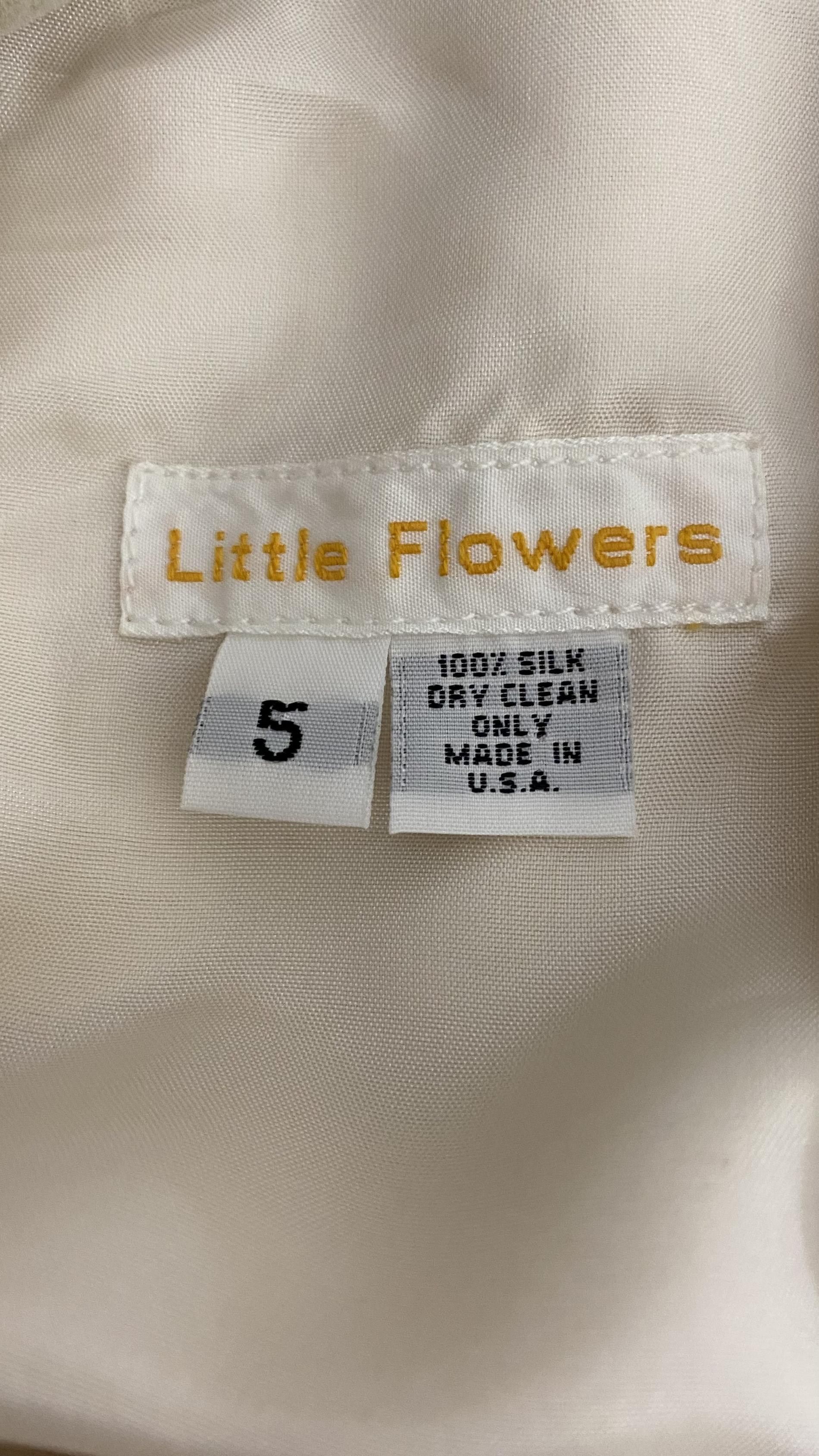 Little Flowers from Neiman Marcus Gold Girls Size 5 A-line Girls Size Prom Ball gown on Queenly