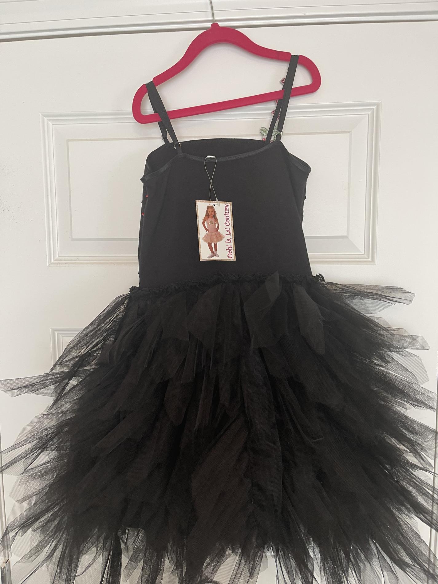 Girls Size 12 Black Cocktail Dress on Queenly