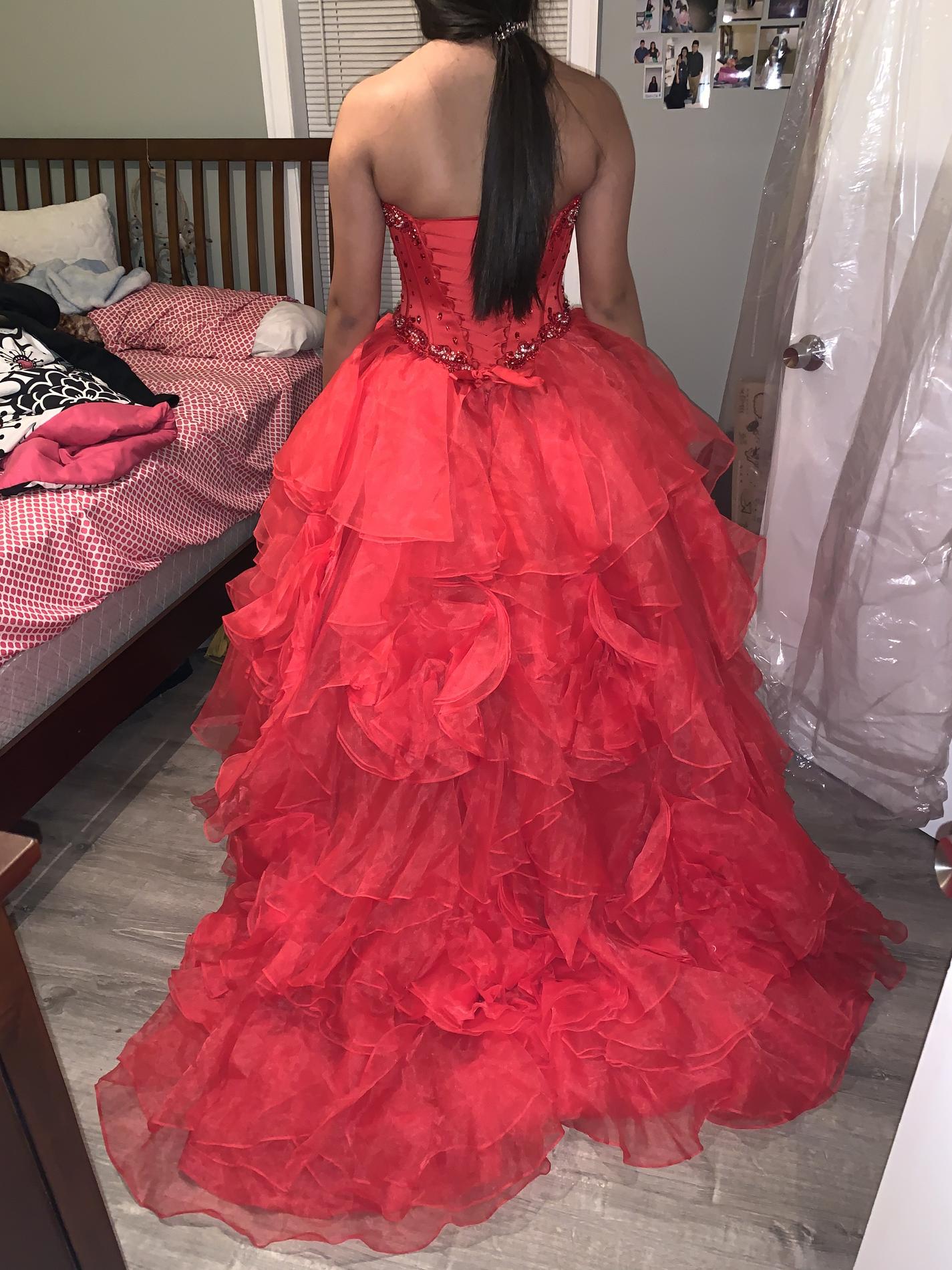 Vizcaya Size 10 Red Ball Gown on Queenly