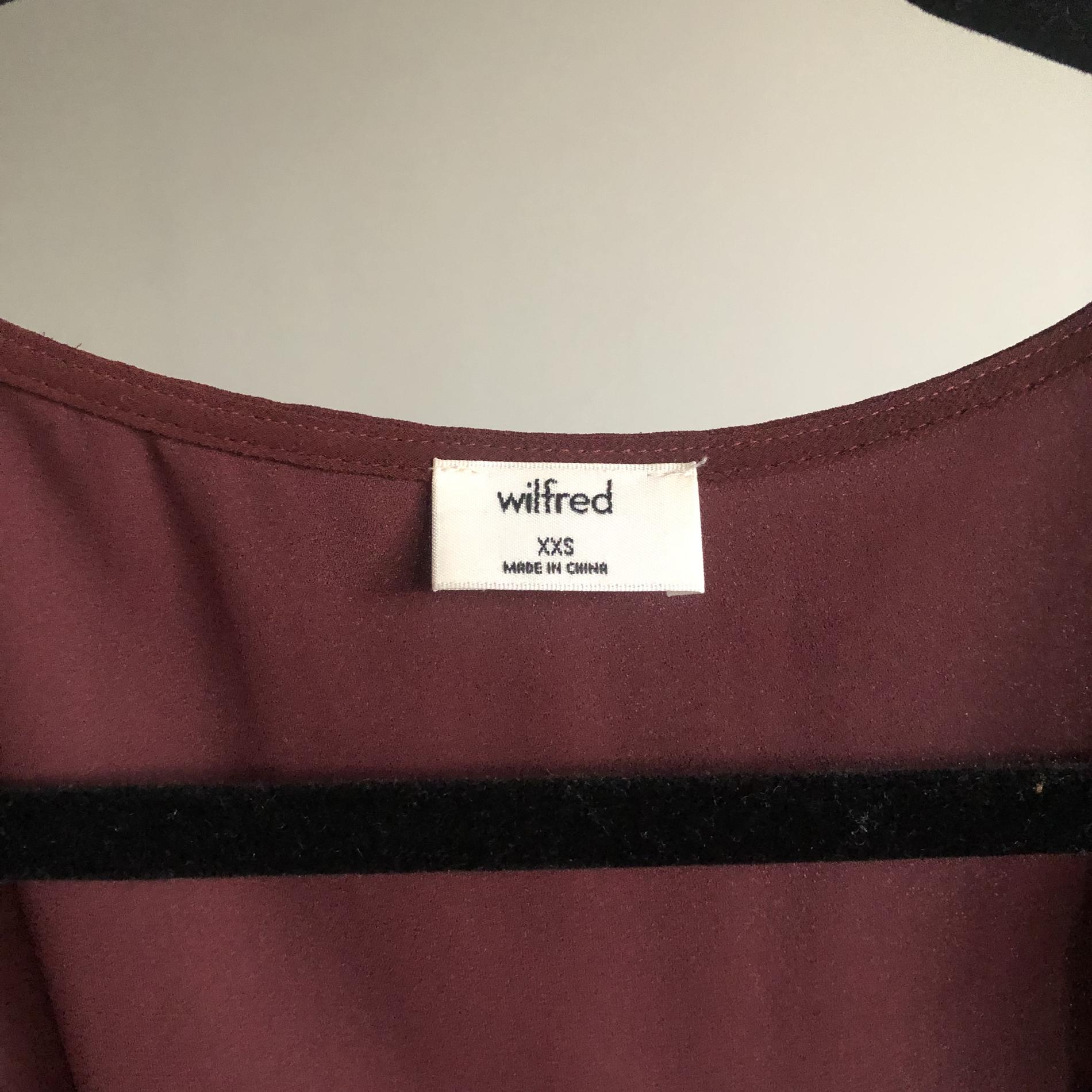 Aritzia Wilfred Size 00 Burgundy Red A-line Dress on Queenly
