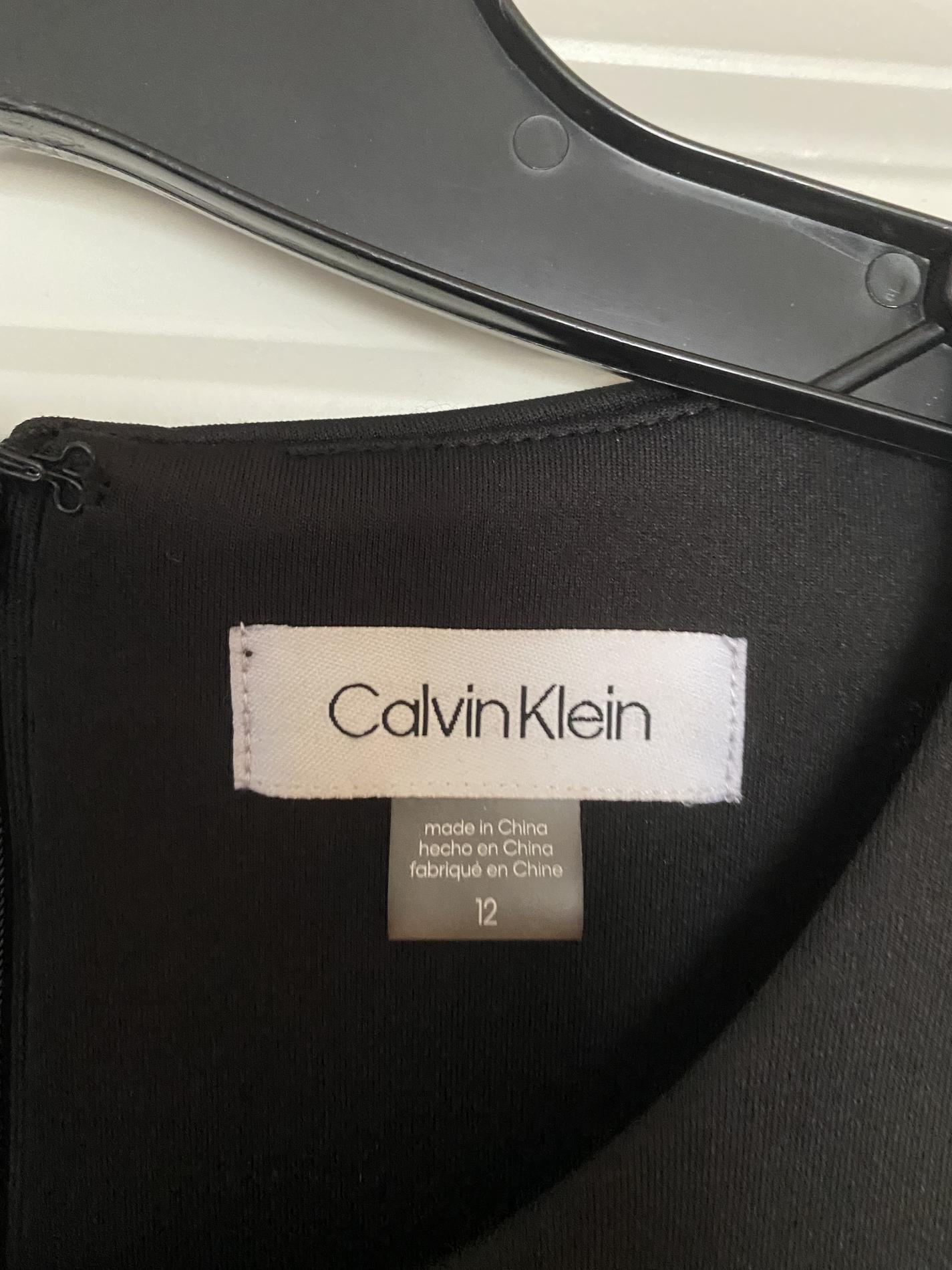Calvin Klein Size 12 Black Cocktail Dress on Queenly