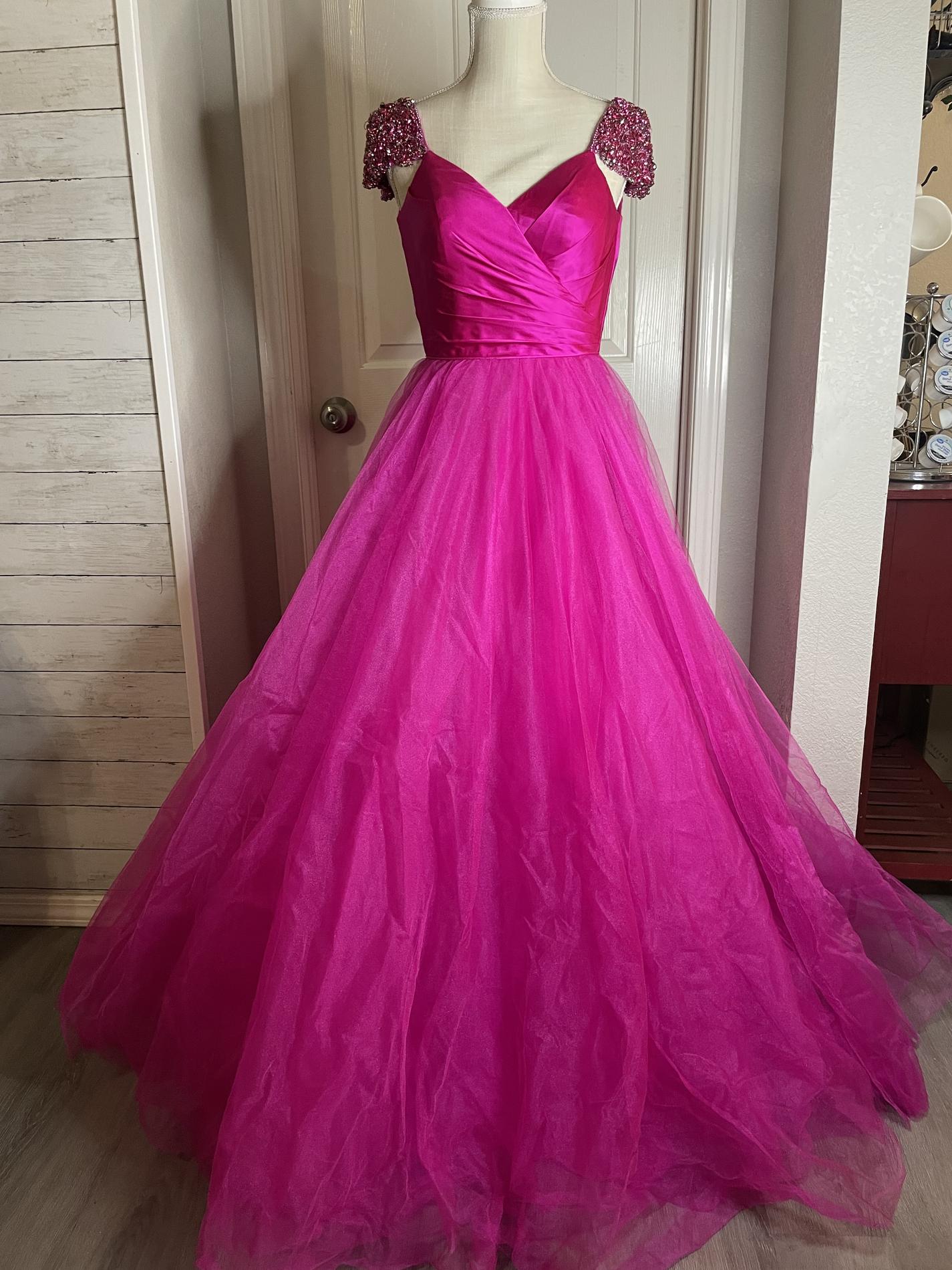 Sherri Hill Size 0 Pink Ball Gown on Queenly