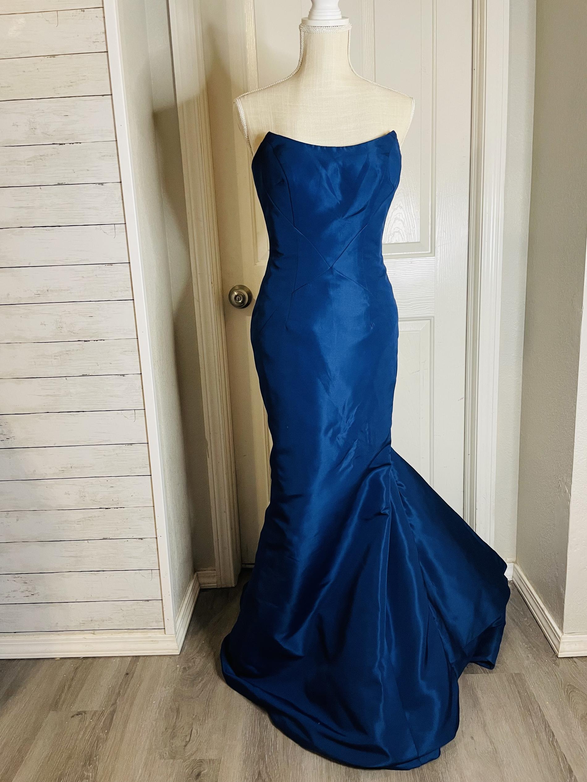 Sherri Hill Size 2 Blue Mermaid Dress on Queenly