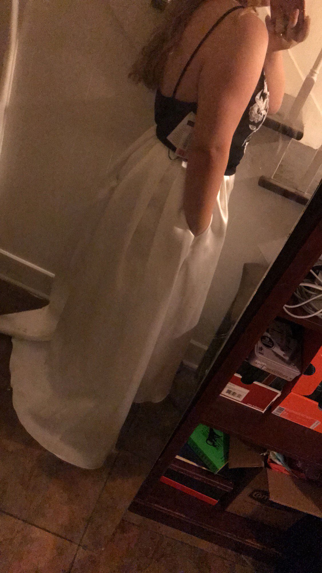 Size 12 White Dress With Train on Queenly
