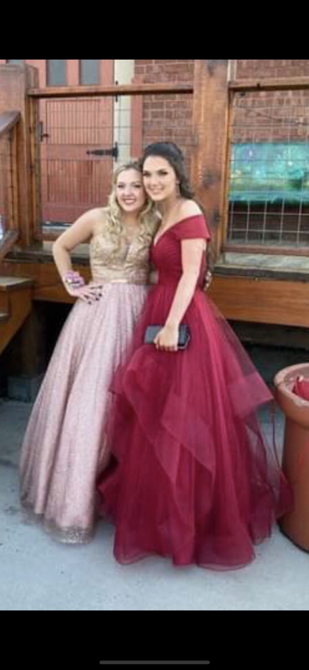 Terani Couture Size 6 Prom Red Ball Gown on Queenly