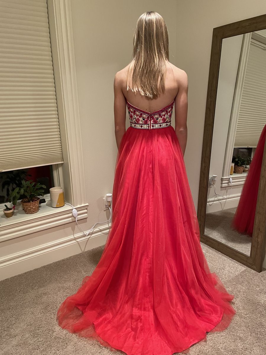 Morilee Madeline Gardner Size 2 Prom Red A-line Dress on Queenly