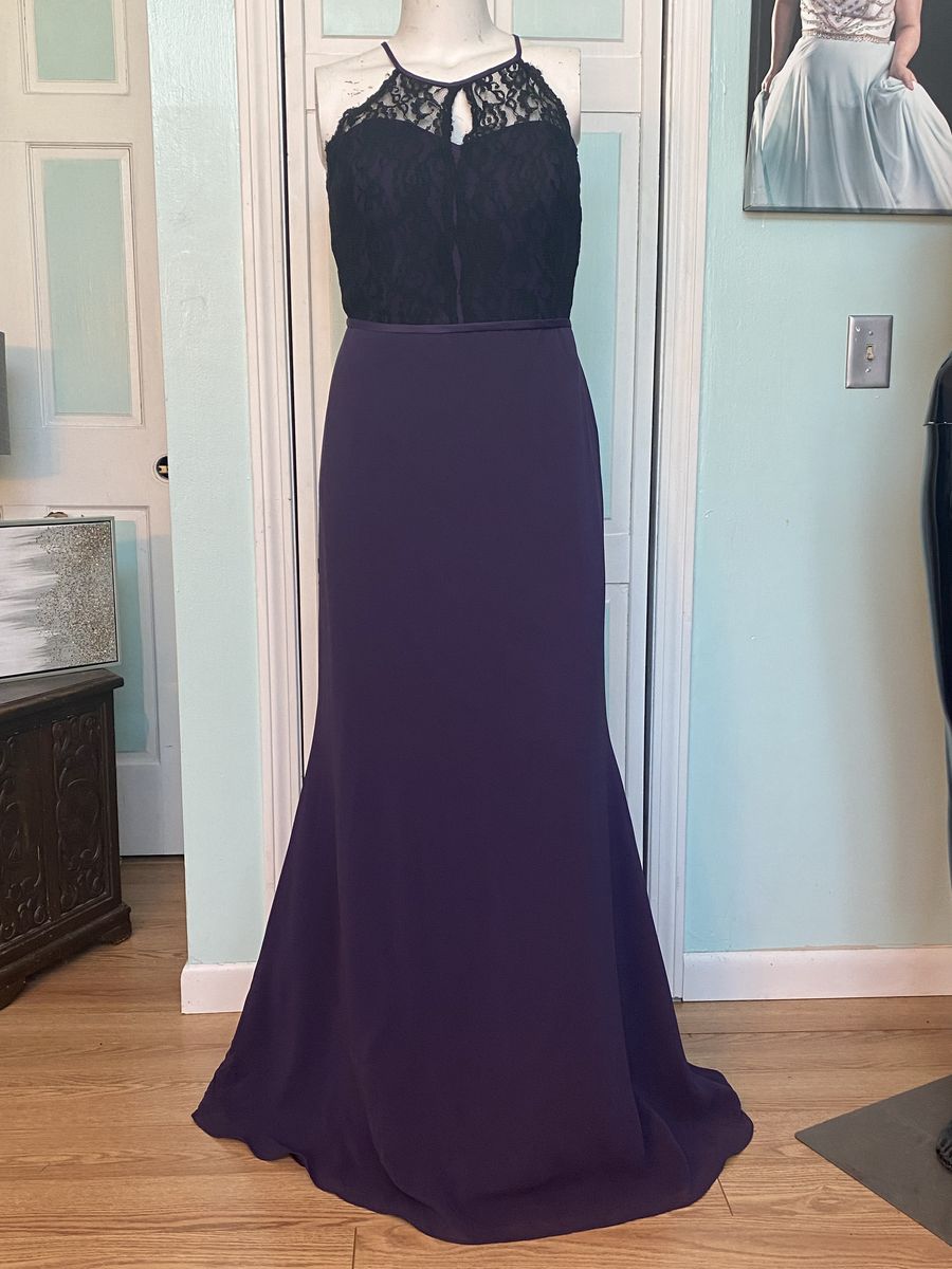 Christina Wu Plus Size 16 Prom Purple Mermaid Dress on Queenly