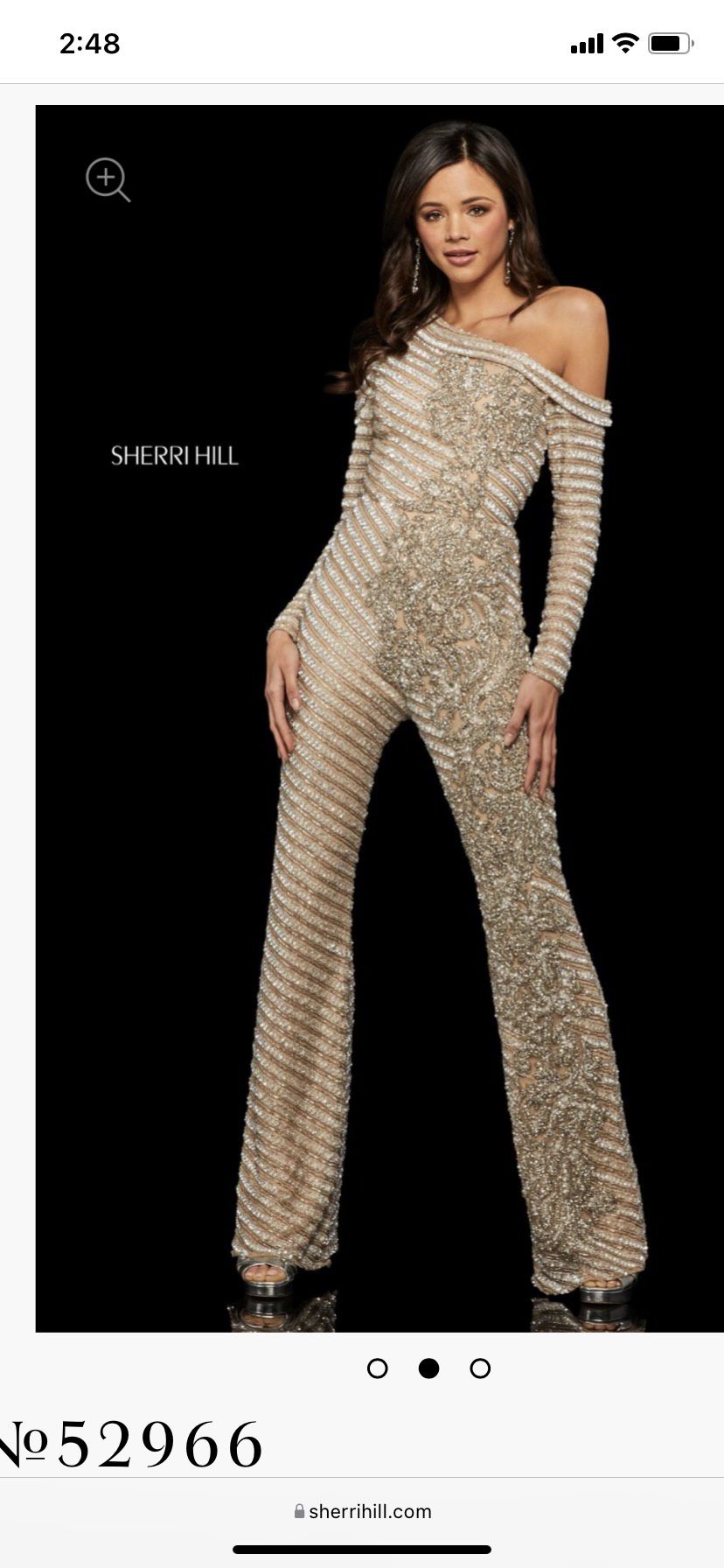 Sherri Hill Size 4 Nude Formal Jumpsuit on Queenly
