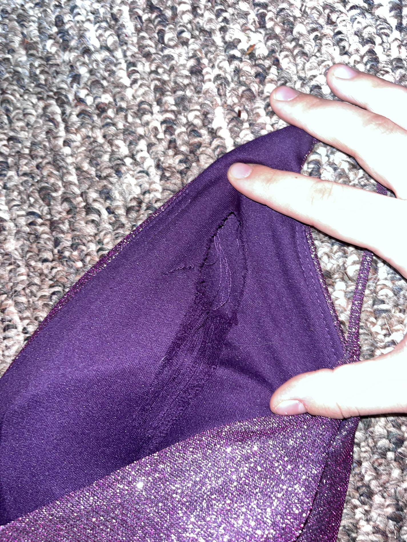 Size 14 Purple Dress With Train on Queenly
