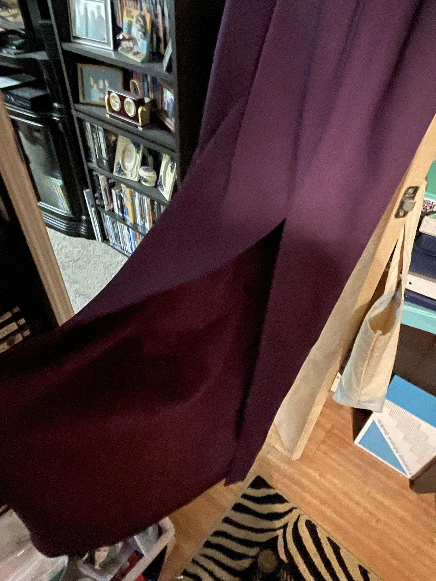 Size 10 Cap Sleeve Purple Floor Length Maxi on Queenly