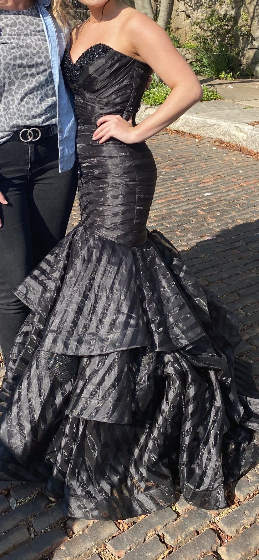 MoriLee Size 0 Prom Black Mermaid Dress on Queenly
