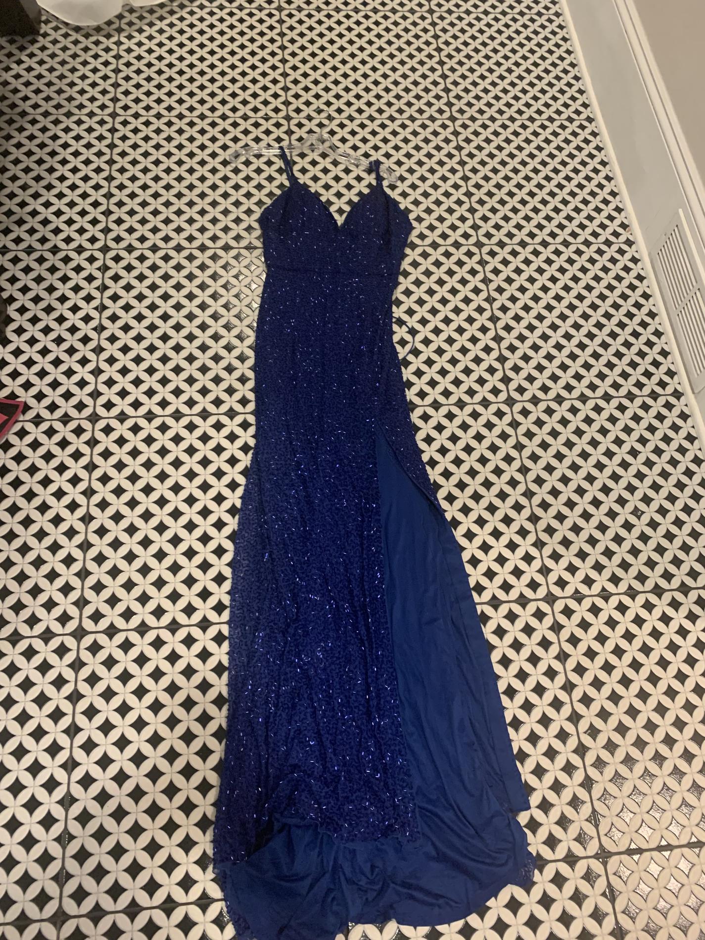 Sherri Hill Size 6 Royal Blue Floor Length Maxi on Queenly