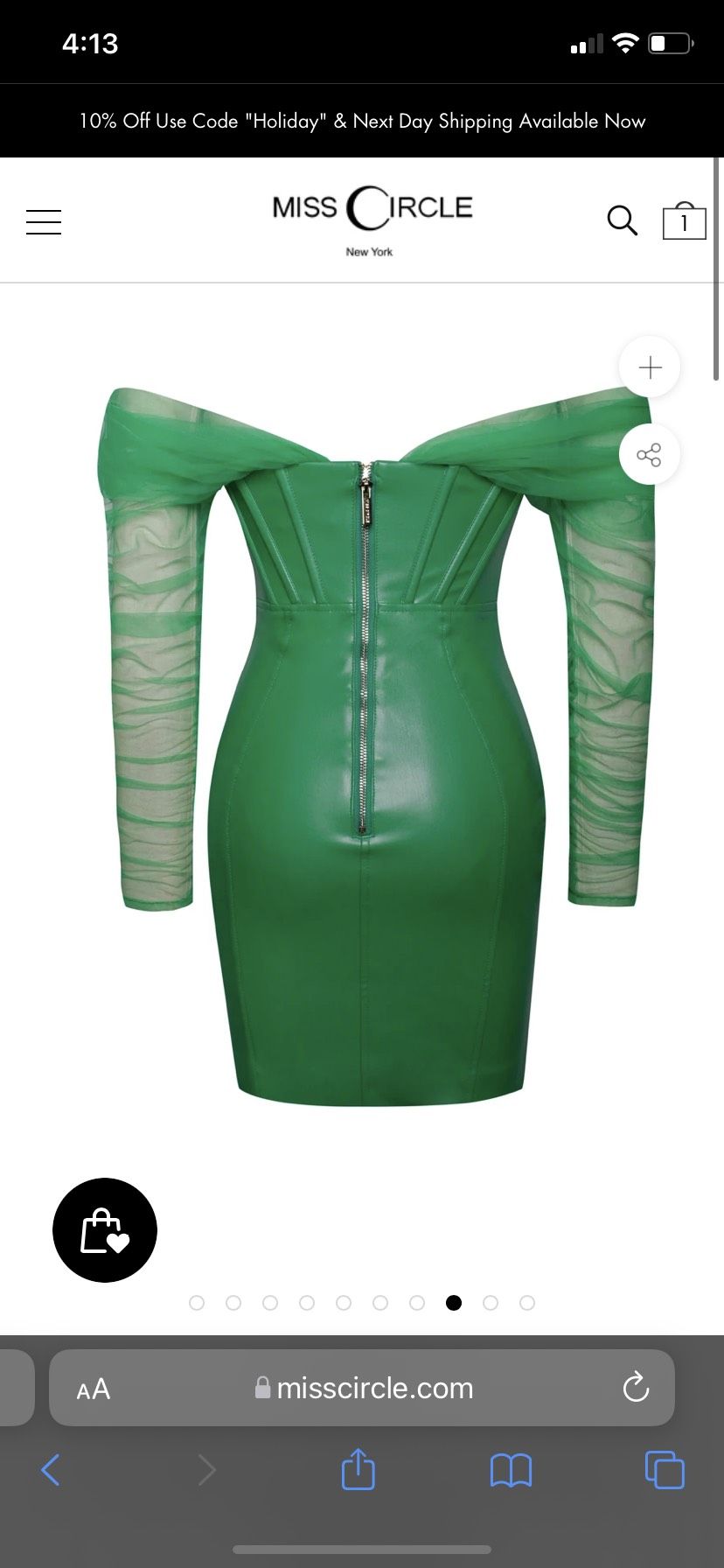 Miss Circle Size 4 Sheer Green Cocktail Dress on Queenly